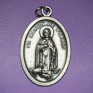 Saint Martin de Porres Medal, Patron of African-Americans, Barbers, and Mixed Race People, Patron Racial Harmony