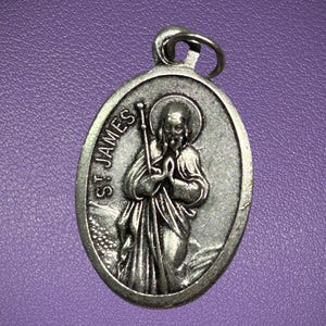 Saint James Medal, Patron Saint of Veterinarians, Patron Saint of Arthritis, St James Medal, Catholic Gift, Pray for Us, Patron Saint Medal