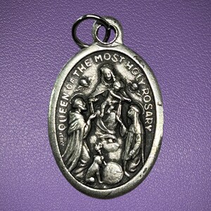 Queen of the Holy Rosary, Ruega Por Nosotros medal, Pray for Us, Patron Saint Medal, Spiritual Armour, Catholic Gift, Gift under 10