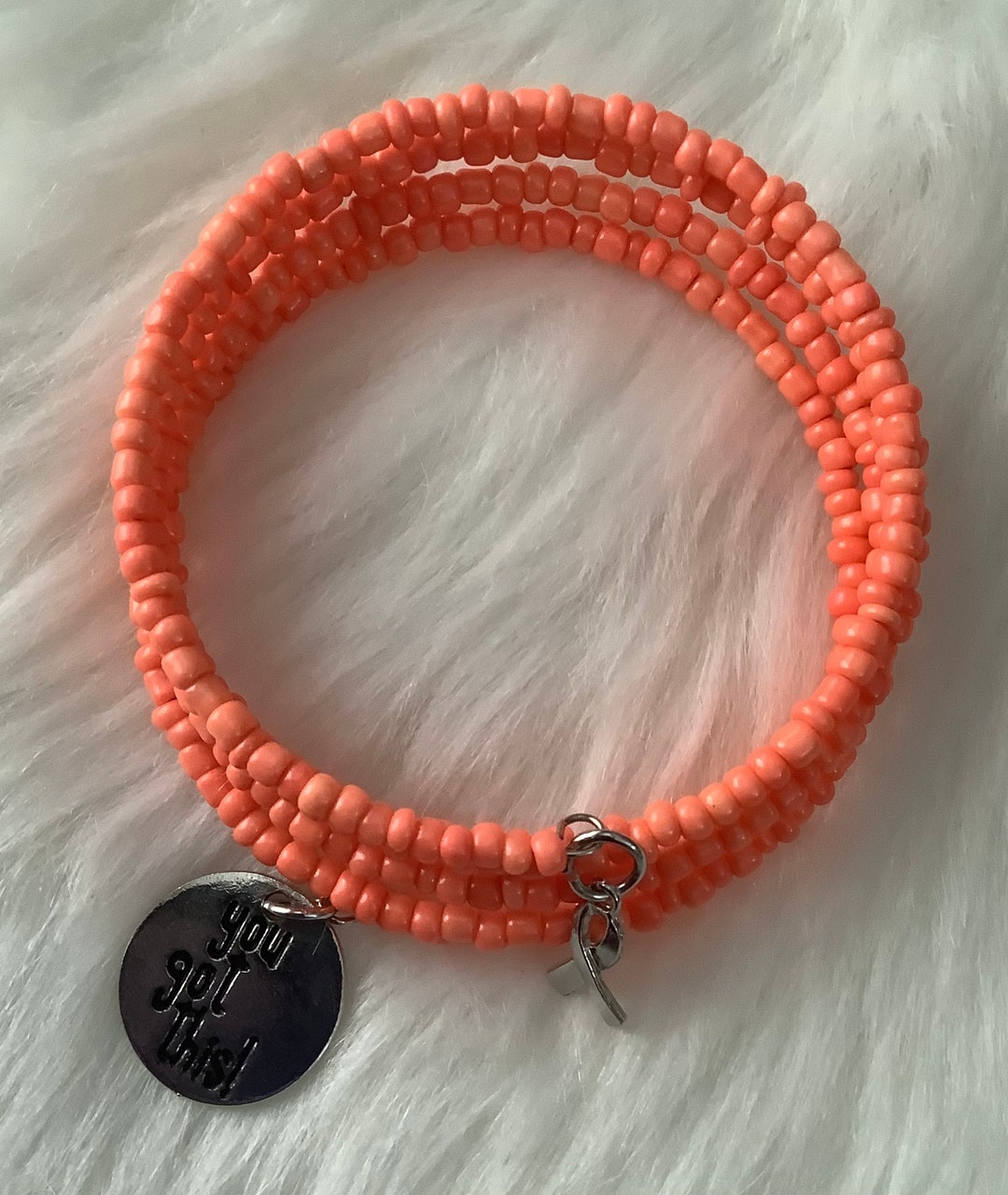 Multiple Sclerosis Awareness Ribbon Wrap Bracelet, Warrior Gift ...