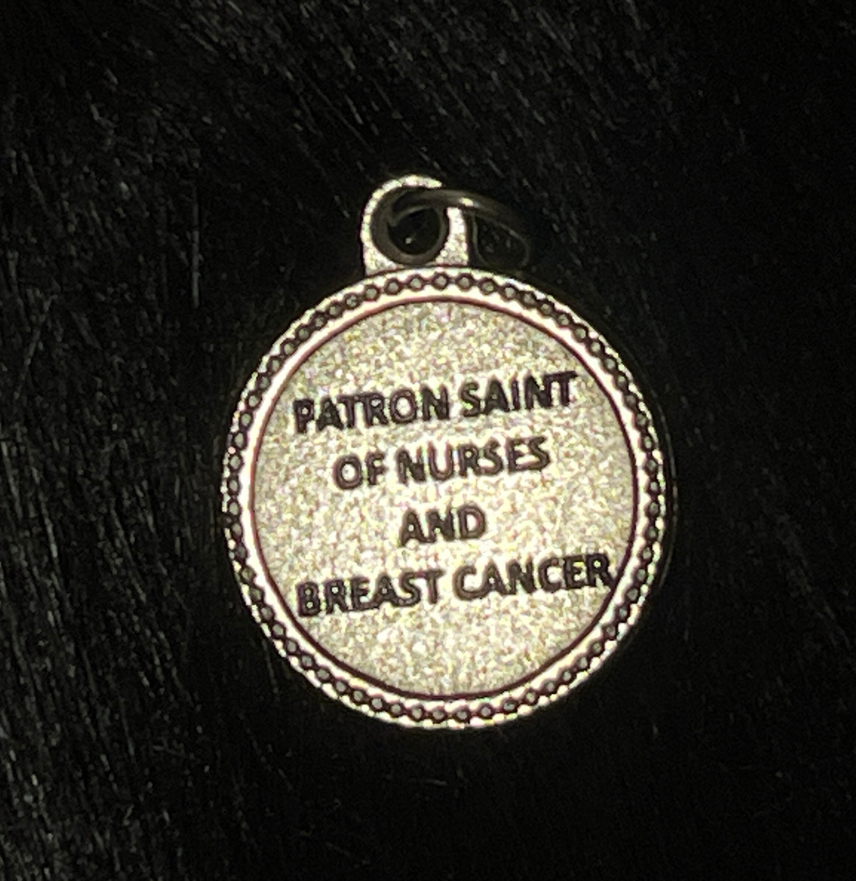 Saint Agatha Medal, Patron Saint Breast Cancer, St Agatha Medal, Silver