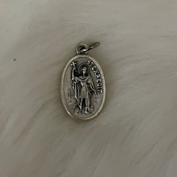 Saint Expedit Medal in Spanish, St Expedit Medal, Patron of Emergencies, Patron of Lawsuits, Patron of Students, Ruega Por Nosotros medal