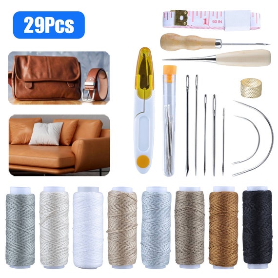 Complete 35 Piece Leather Repair Sewing Kit 