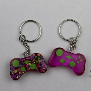 Hot Pink XB Controller Resin Keychains