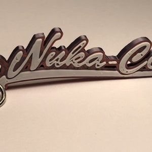 Script Nuka Cola 3D Printed Fallout Zipper Pull Fob