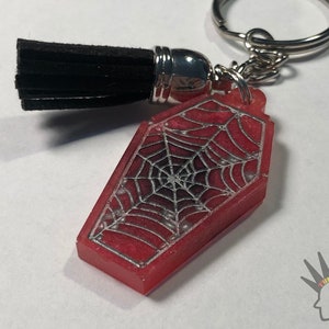 Spidey Coffin Resin Keychain