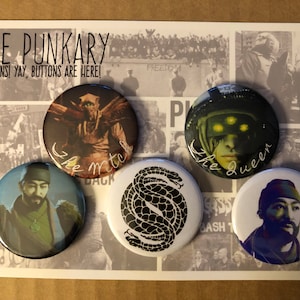 5 Pack Destiny Buttons - 1.5&#39;&#39; Pack #9 (The Witch Queen Eris & Drifter Edition)