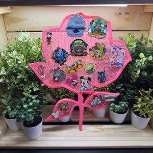 Pin Board (Rose Shaped), Enamel Pin Board, 3D Printed Pin Display, Pin Display, More Colors & Shapes in Shop!