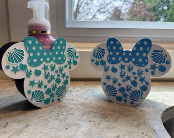 Changeable Ocean Summer Soap Holder / Foaming Soap Dispenser Cover