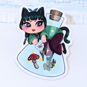 Apothekitty Plant Bottle Sticker (Maomao)