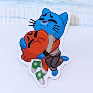 Amazing World of Gumball Sticker (Gumball and Darwin Watterson)