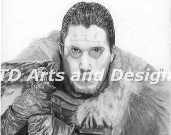 Jon Snow - Drawing Print