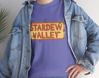 Camiseta de Stardew Valley, camiseta gráfica del juego de granja, regalo para gamers