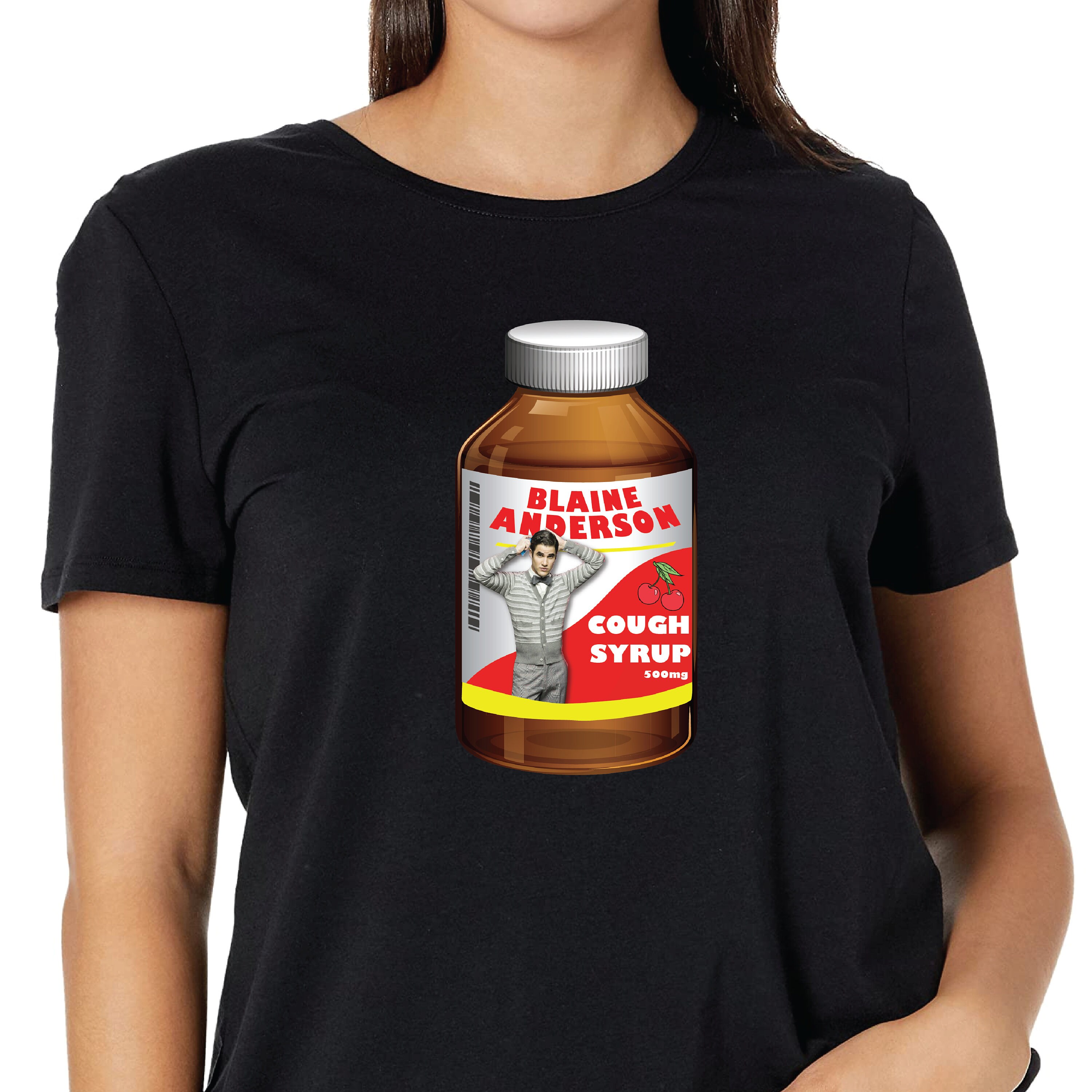 Blaine Anderson Cough Syrup, Glee Merch, Glee Shirt, Funny Glee Shirt