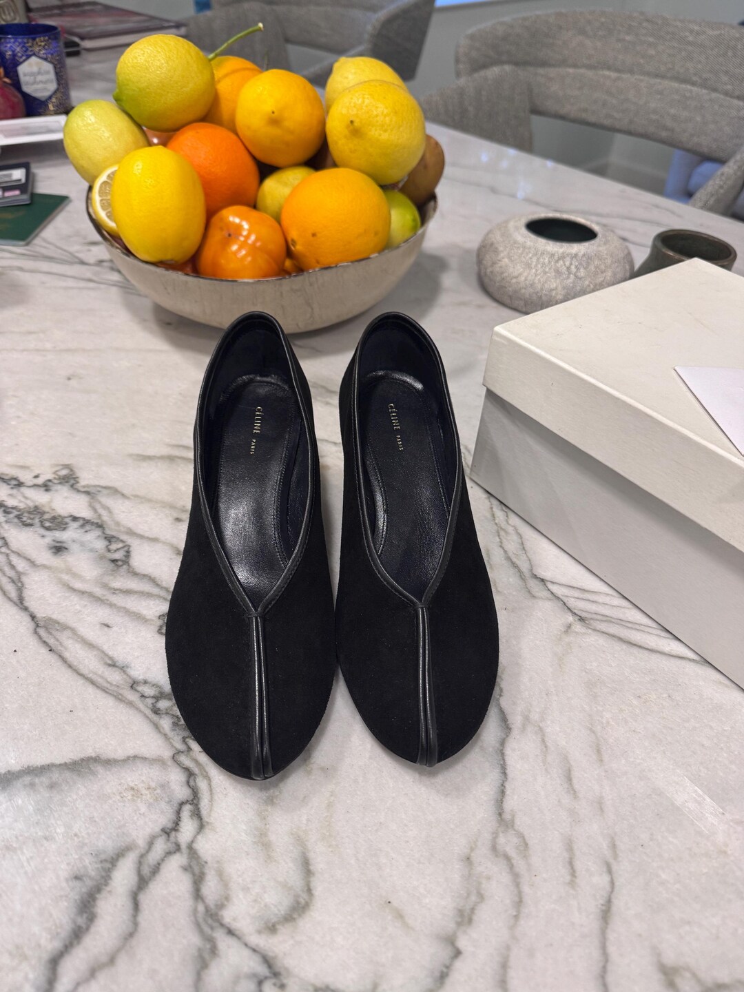 Old CELINE Phoebe Philo Era Black Suede Pumps 36 - Etsy