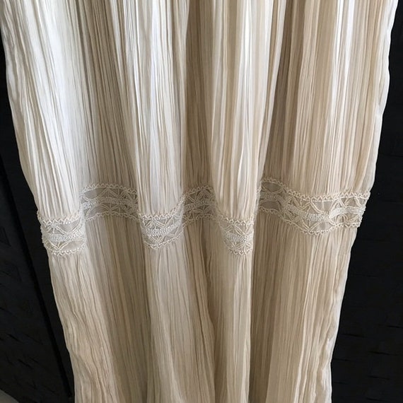Massimo Dutti ivory embroidery maxi dress - image 5