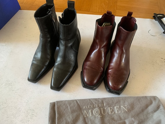 Mango burgundy boots cheap