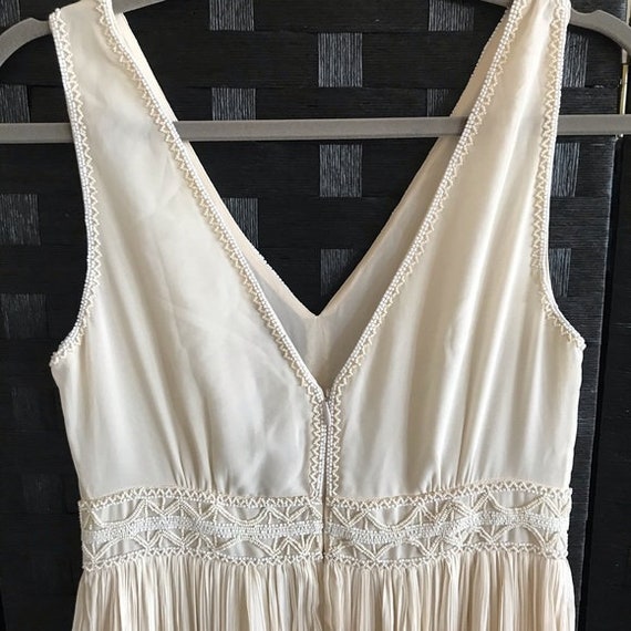 Massimo Dutti ivory embroidery maxi dress - image 4