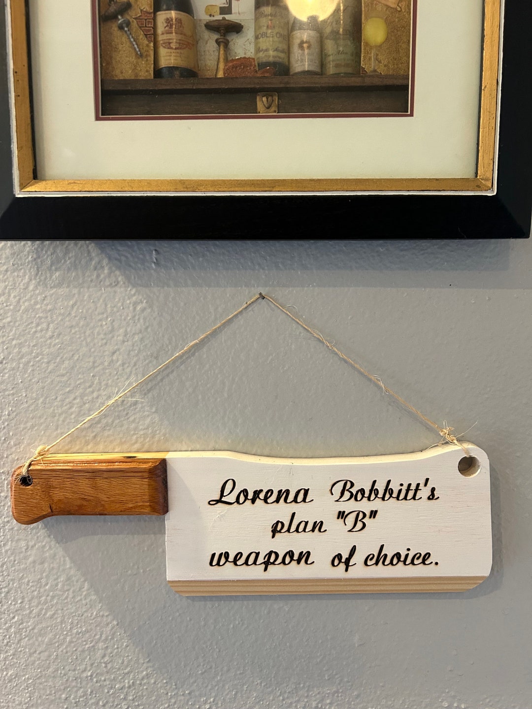 Wood Meat Cleaver. Vintage Looking Wall Art Decor. - Etsy