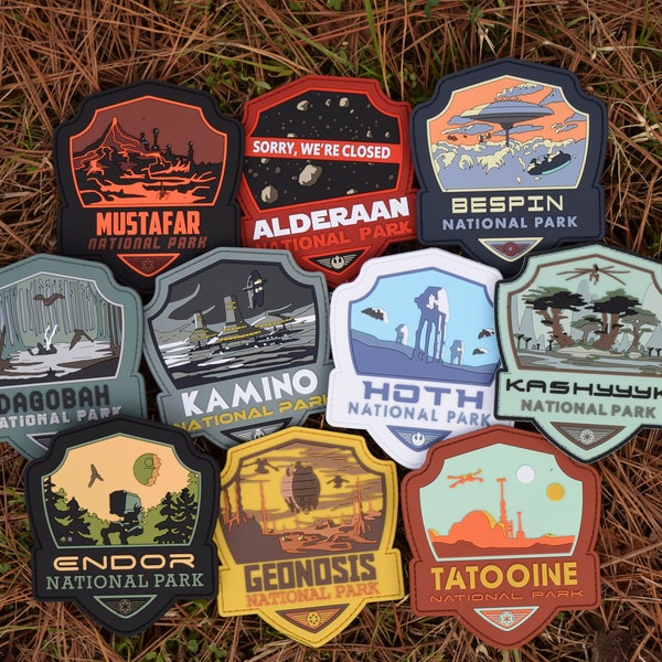 Star Wars National Park PVC Patch with Durable Hook and Loop Fastener