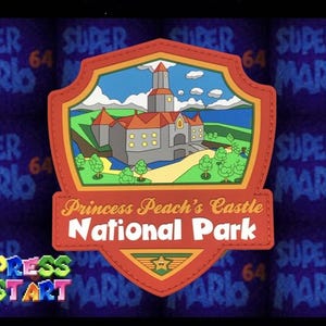 Princess Peach Castle, Mario National Park Patch, Super Mario 64
