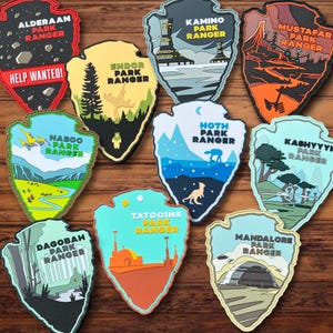 Star Wars Park Ranger, National Park, PVC Patches 10 Designs available!