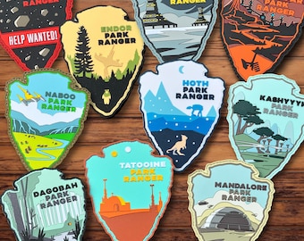 Star Wars Park Ranger, National Park, PVC Patches 10 Designs available!