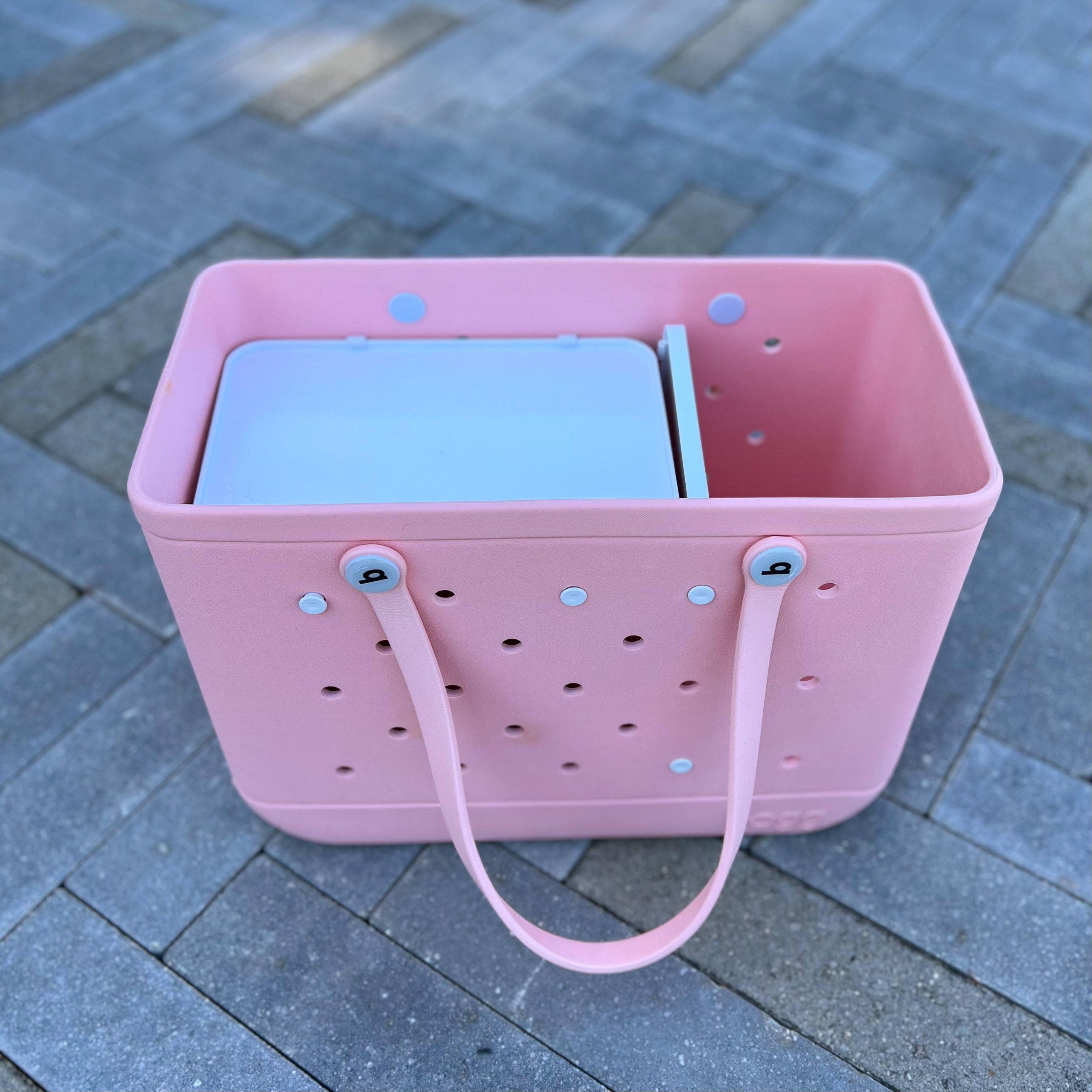 Shower Caddy Basket Tote For College Dorm, Plastic Storage Basket With  Handles Portable Bath Organizer Bin For Bathroom Toiletry Garden, Pink