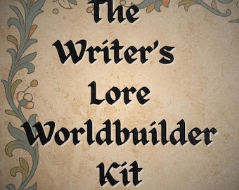 Fantasy Worldbuilding Kit: Writer's Lore, Story Prompts (Digital Download)