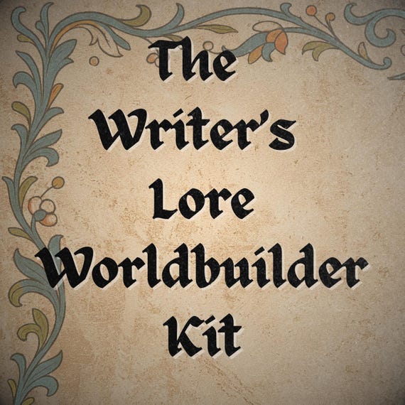 Fantasy Worldbuilding Kit: Writer's Lore, Story Prompts (Digital Download)