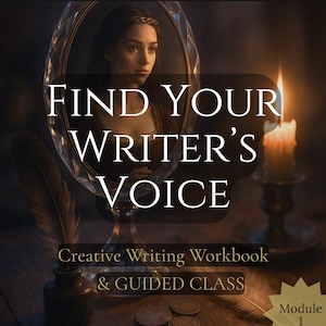 Creative Writing Workbook for Adults - Fun Writing Prompts & Certificate - Find Your Writing Voice - Writing Retreat at Home PDF - Module 1