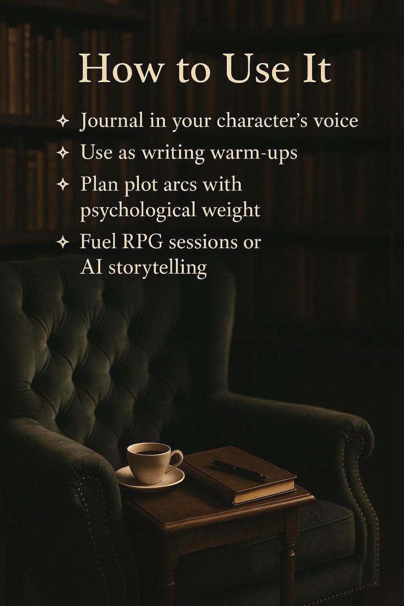 Writer Shadow Character Shadow Work: 50 Writing Prompts for Writers (printable PDF ...