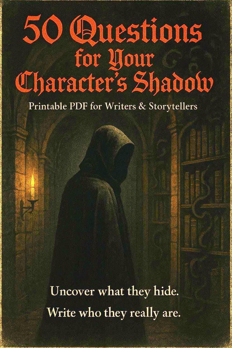 Writer Shadow Character Shadow Work: 50 Writing Prompts for Writers (printable PDF ...