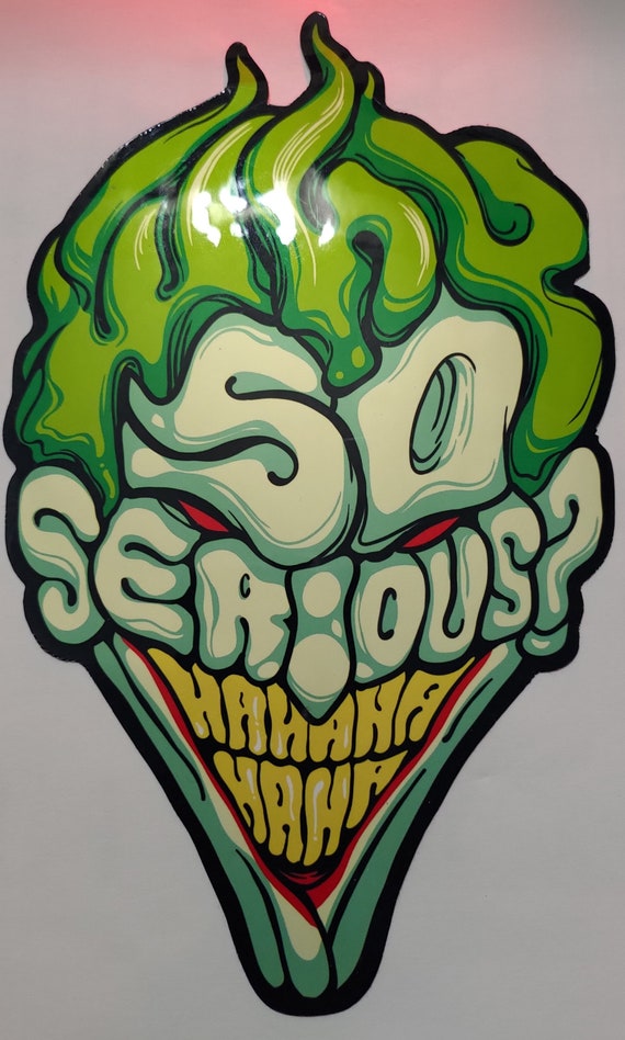 The Joker WHY SO SERIOUS - Etsy