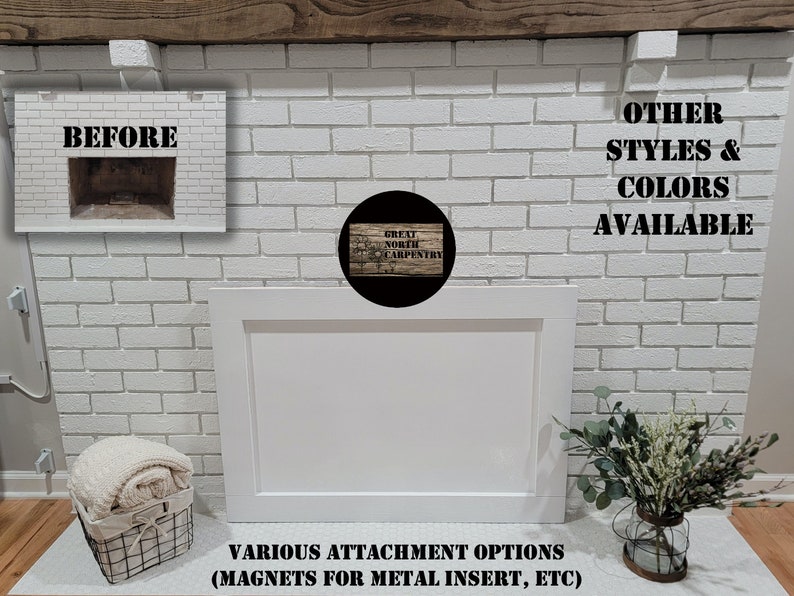 Custom Cover for Fireplace Draft Stopper Baby Proofing Etsy