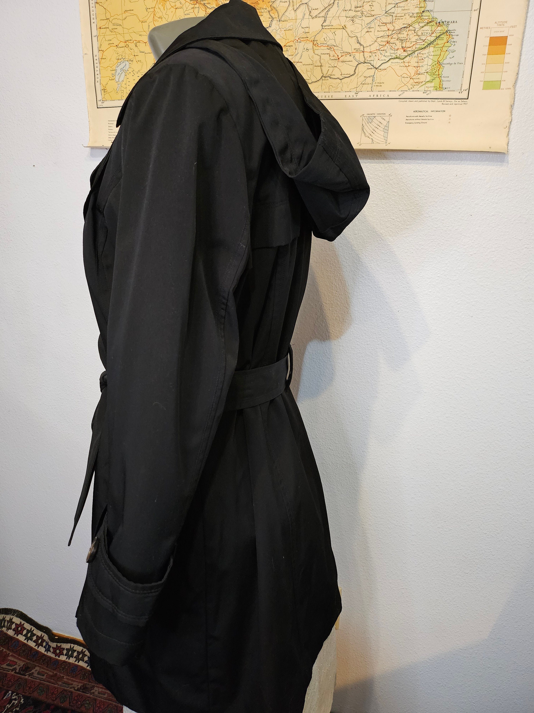 Trench-coat London Fog Taille 12 - Vert Sauge - Doublure Zippée - Polycoton - Toutes Saisons