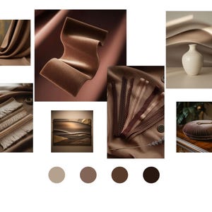 Custom Interior Mood Board Visual Concept Design for Interiors, Color Palettes, Styling & Fabric Coordination