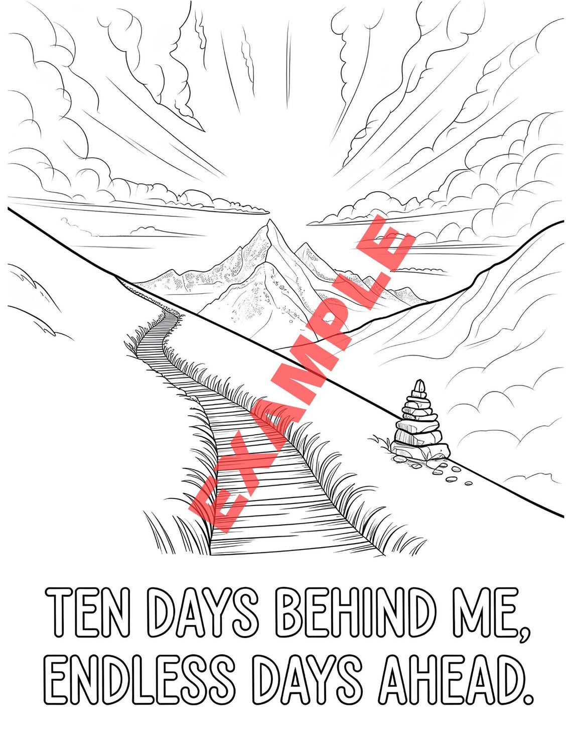 11 PDF Printable Addiction Recovery Coloring Pages Motivational 10 Day ...