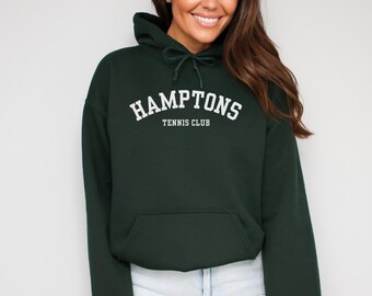 Hamptons Tennis Club Hamptons Hoodie Tennis Sweatshirt Old Money Aesthetic Tennis Clothes Preppy Stuff Hamptons Sweatshirt Social Club