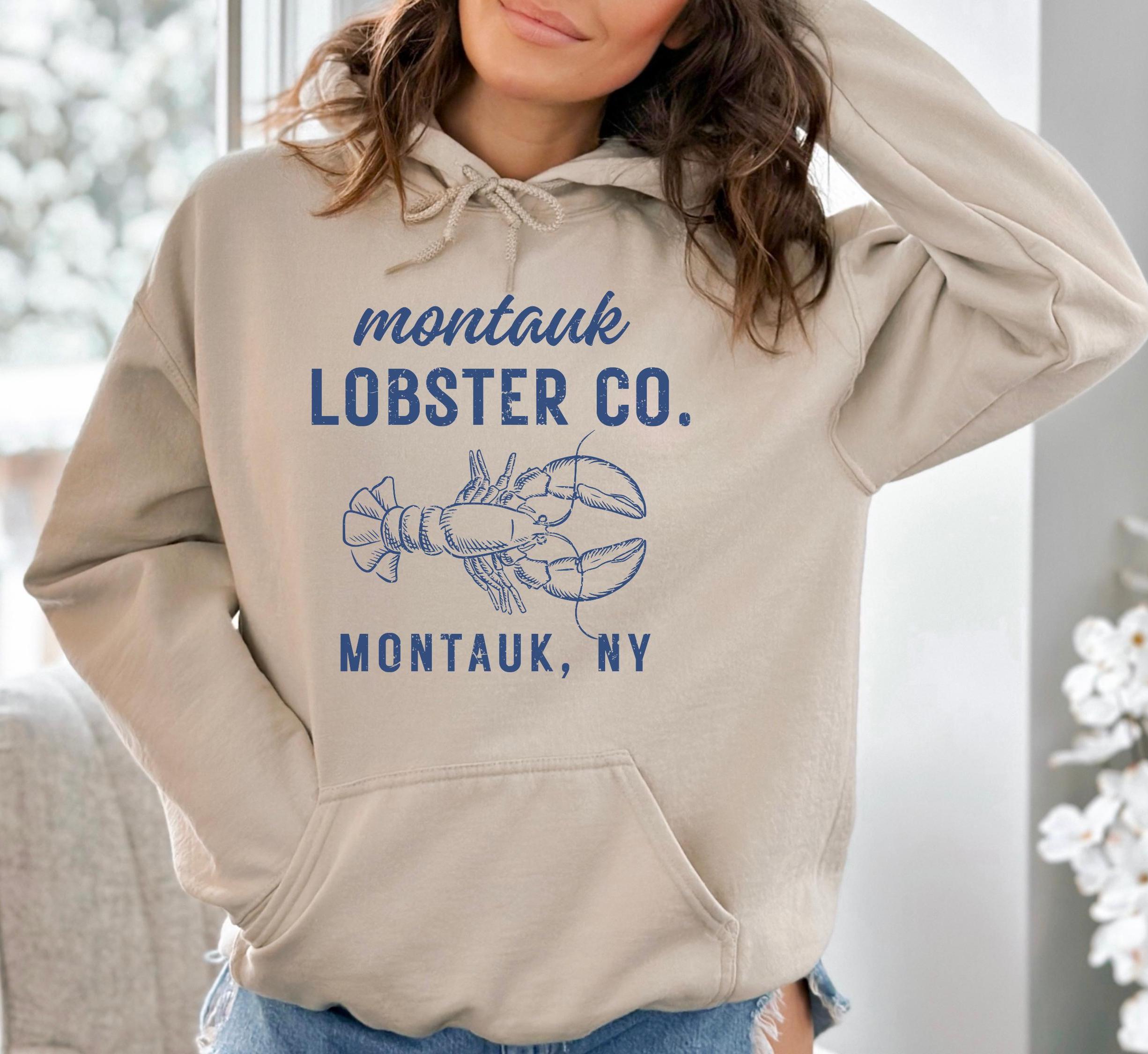 Montauk Hoodie Montauk Sweatshirt Lobster Sweatshirt Old Money
