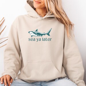Shark Hoodie Hammerhead Shark Oceancore Whale Shark Coconut Girl Ecology Hawaii Sweatshirt Ocean Inspired Style Shark Gift Sweatshirt Hawaii