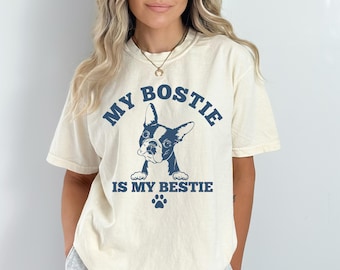 Camiseta de Boston Terrier, camisetas de Boston Terrier, regalos de Boston Terrier, camiseta divertida para perro, camiseta para perro, regalo para dueño de perro, camisetas para perro, mamá de Boston Terrier