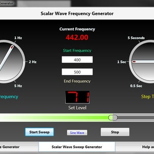 Scalar Wave Generator - Generate mysterious Scalar Waves with this program! For Windows PCs. 20% off today!