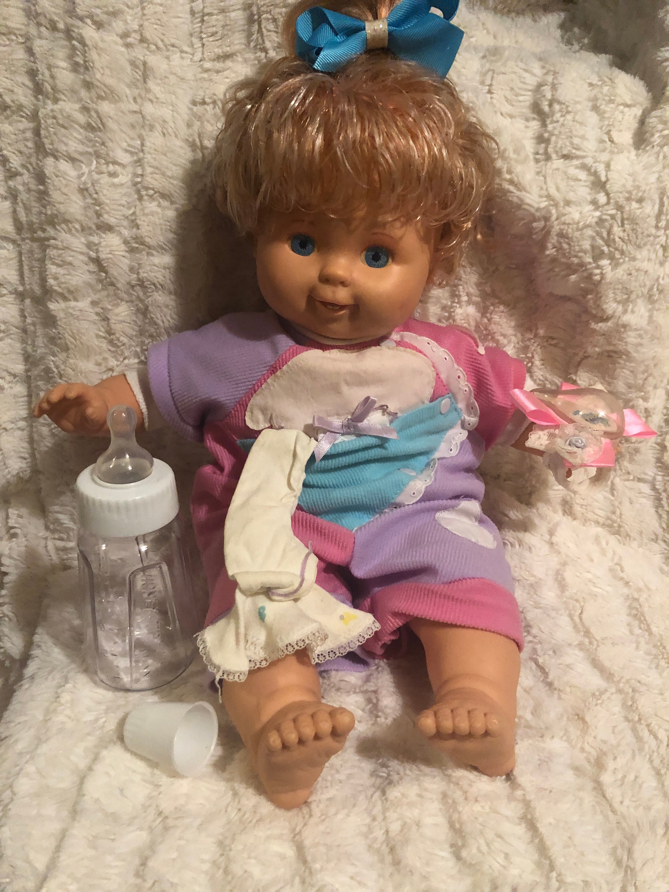 Vintage 1989 Ideal Tiny Tears Baby Doll 16 Cloth - Etsy