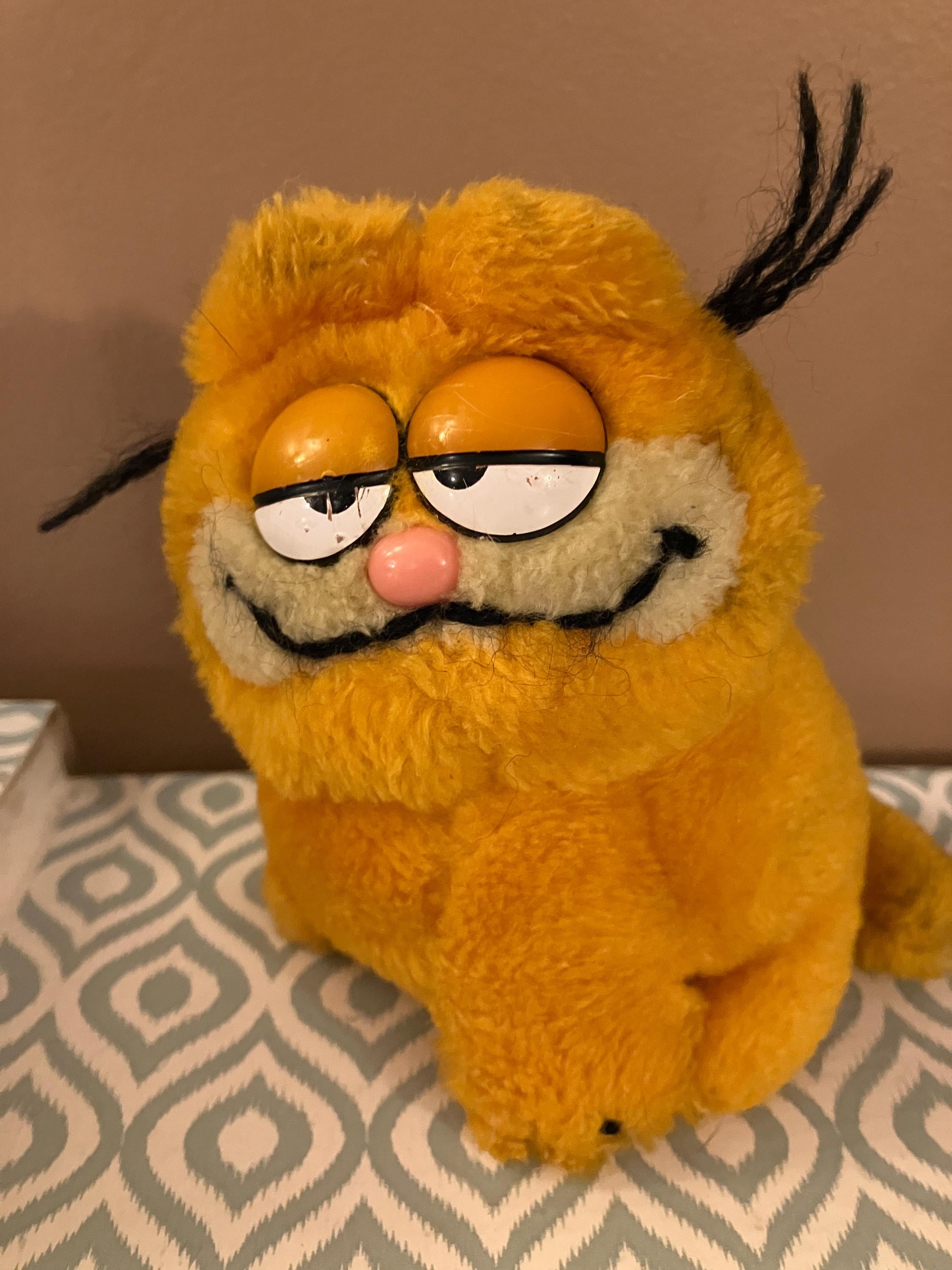 1978 Mini Garfield Figurine/1981 Plush Garfield - Etsy