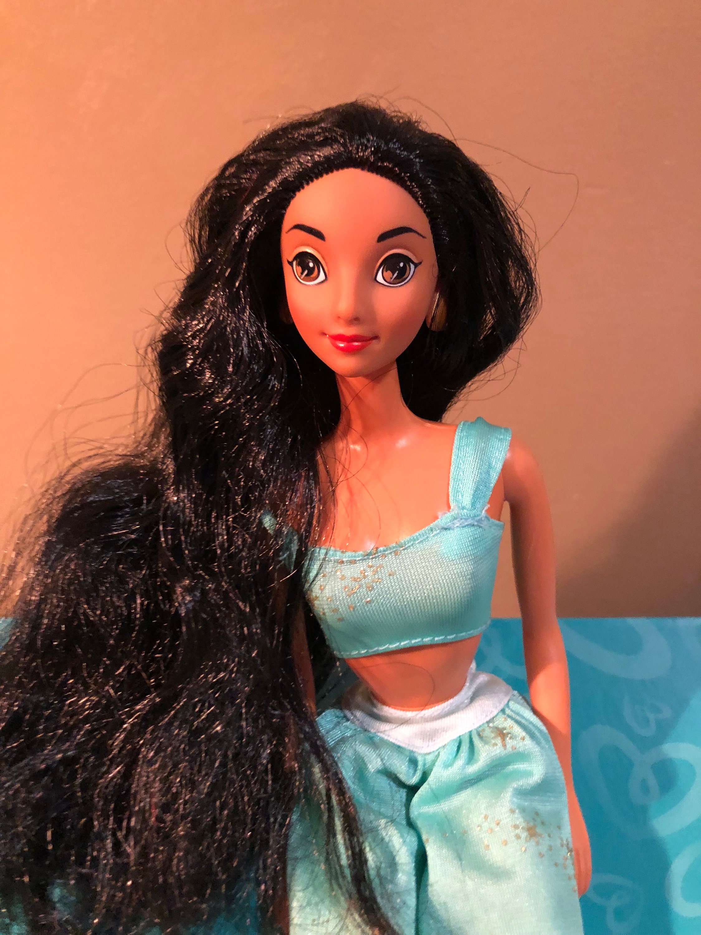 1992 Vintage Princess Jasmine Doll From Disney's Aladdin Etsy