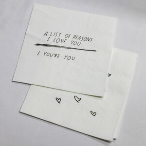 Personalize seus guardanapos manuscritos, guardanapos de papel para notas manuscritas personalizadas, guardanapos de papel para bilhetes de amor personalizados, guardanapos com frases ou citações personalizadas