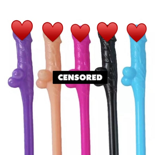 10 Pack Penis Straws + Penis Confetti! Bachelorette Party | Bachelorette Party Decorations | Penis Decorations, Bachelorette Party Favors