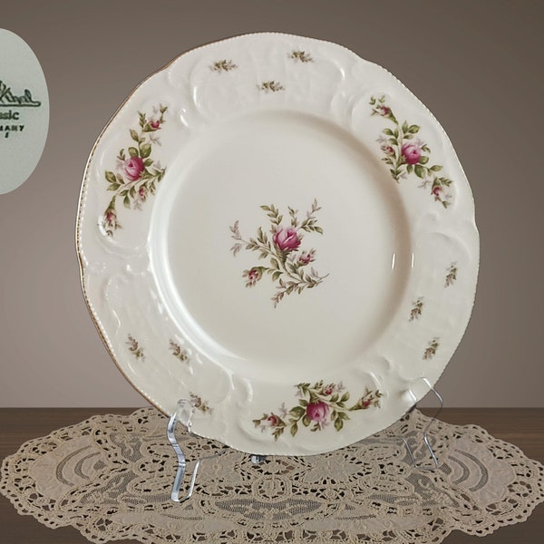 Rosenthal China Sanssouci Rose Ivory Dinner Plates