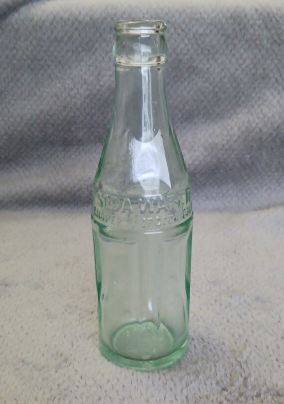 Antique Cocacola soda Water Glass Bottle 6oz. Etsy